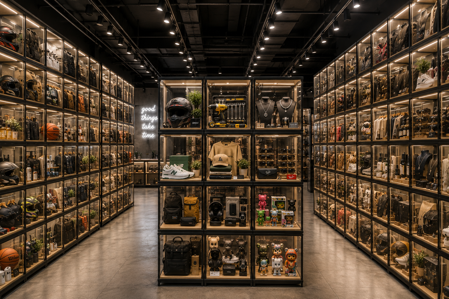 Cubes Barcelona interior layout render